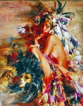 Pretty Woman ISny 12 Impressionist nude Oil Paintings